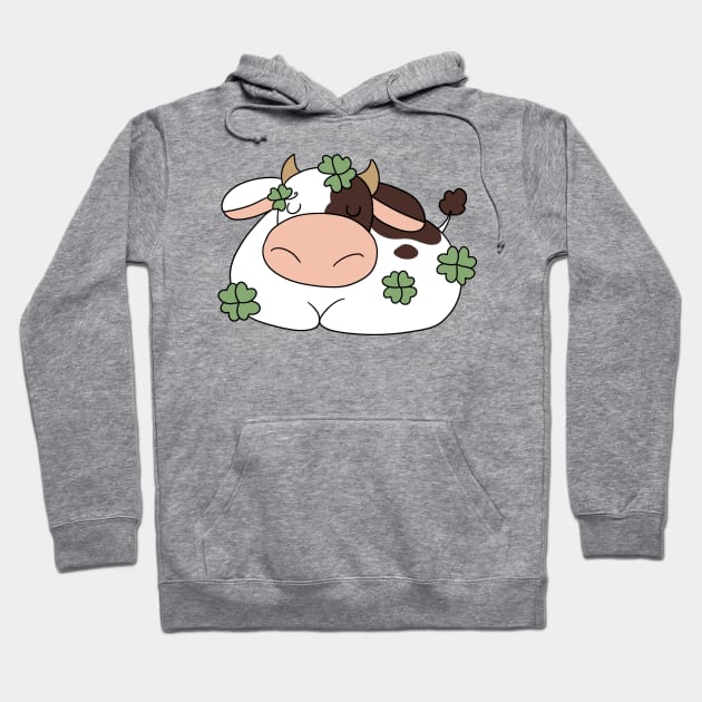 Clover Cow Hoodie by saradaboru